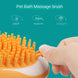 Dog Cat Bath Brush 2-in-1 Pet SPA Massage Comb Soft Silicone Pets Shower Hair Grooming Cmob Dog Cleaning Tool Pet Products - Health and Wellness Innovations