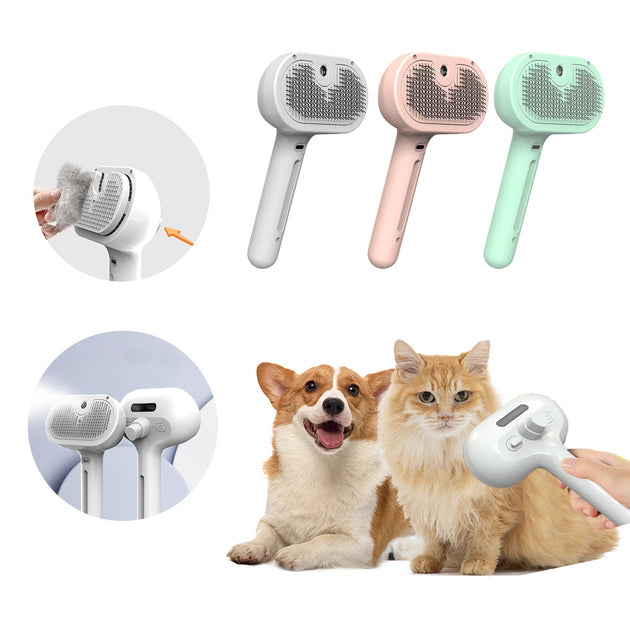 Pet Comb Self Cleaning Pets Hair Remover Brush For Dogs Grooming Tools Dematting Comb Built-in Mist Humidifier Pet Products - Health and Wellness Innovations