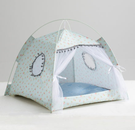 Cat Tent Cat Cat House Enclosed Pet Bed - Health and Wellness Innovations