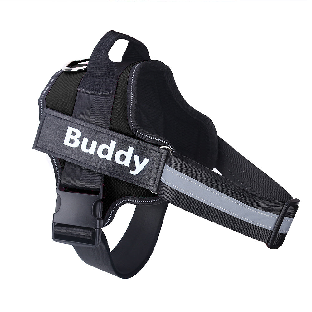 Personalized Dog Harness NO PULL Reflective Breathable Adjustable Pet Harness Vest For Small Large Dog Custom Patch Pet Supplies - Health and Wellness Innovations