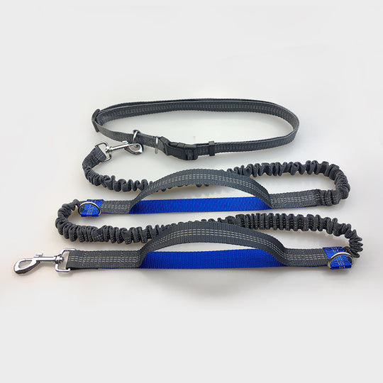 Amazon direct pet supplies multi-function running reflective pull dog leash double elastic dog leash traction - Health and Wellness Innovations