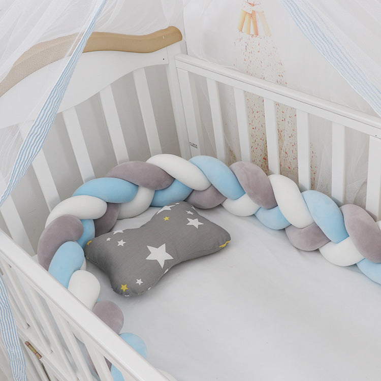 Baby Bumper Bed Braid Knot Pillow Cushion Bumper for Infant cuna Bebe lit Crib Protector Cot Bumper Room Decor - Health and Wellness Innovations