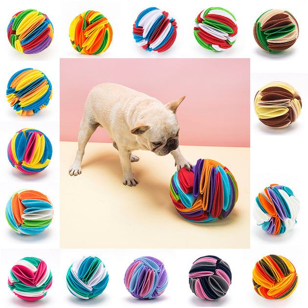 Foldable Dog Snuffle Ball Dog Training Toys Increase IQ Pet Cat Training Games Feeding Intelligence Toy - Health and Wellness Innovations