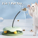 Cat Leakage Food 2 In 1 Toys Turntable Ball Toys Kitten Funny Cat Training Spring Ball Cat Supplies Pet Products - Health and Wellness Innovations