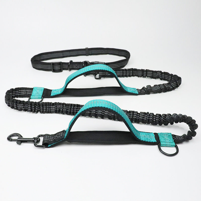 Amazon direct pet supplies multi-function running reflective pull dog leash double elastic dog leash traction - Health and Wellness Innovations