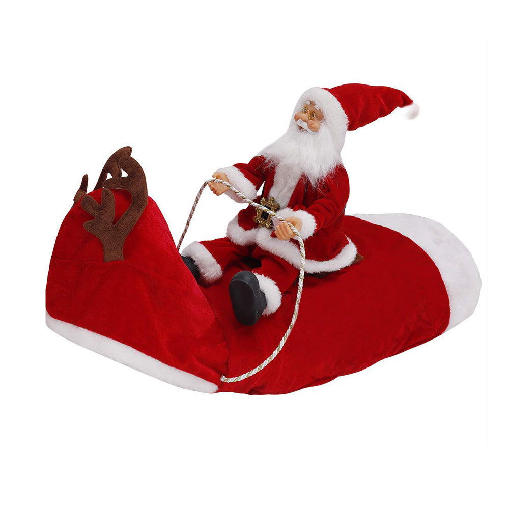Dog Christmas Clothes Santa Claus Riding Deer - Health and Wellness Innovations