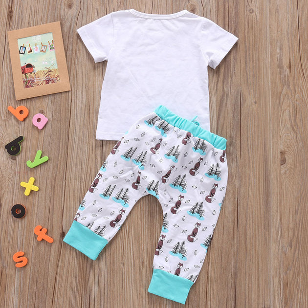 Newborn Baby Clothes Set T-shirt Tops Pants Little Boys and Girls Outfits - Health and Wellness Innovations