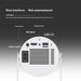 Portable Projector Small Straight Projector For Home Use 180 Degrees Projection Angle Automatic Focus Home Video Projector - Health and Wellness Innovations