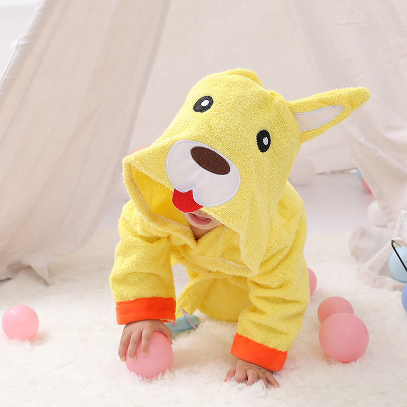 Cartoon Cute Animal Modeling Baby Bath Towels Baby Bathrobes Cotton Children's Bathrobes Baby Hooded - Health and Wellness Innovations