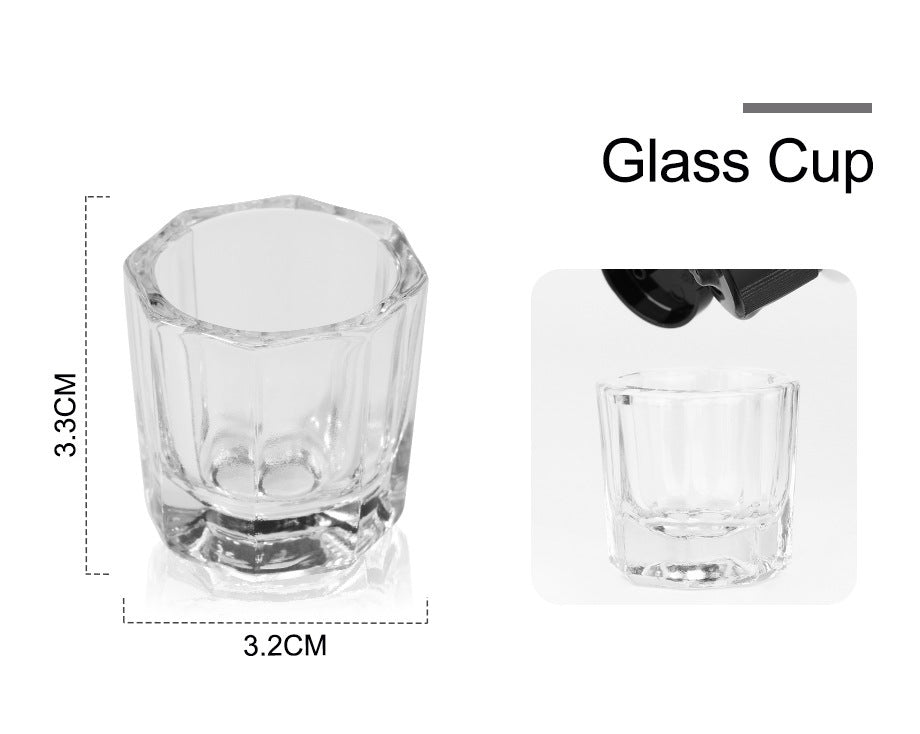 Nail Powder Acrylic System Kit Professional Nail Art Tool Set Contain Glass Cup Acrylic Liquid Extention Carving Manicure - Health and Wellness Innovations