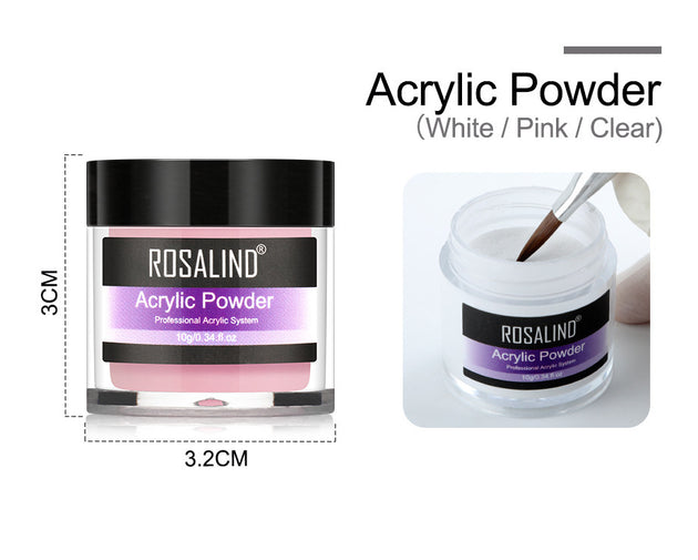 Nail Powder Acrylic System Kit Professional Nail Art Tool Set Contain Glass Cup Acrylic Liquid Extention Carving Manicure - Health and Wellness Innovations