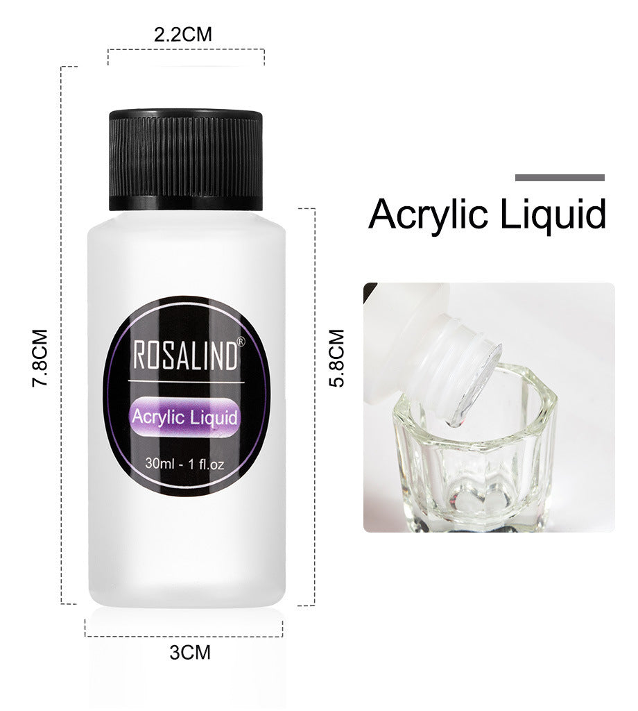 Nail Powder Acrylic System Kit Professional Nail Art Tool Set Contain Glass Cup Acrylic Liquid Extention Carving Manicure - Health and Wellness Innovations
