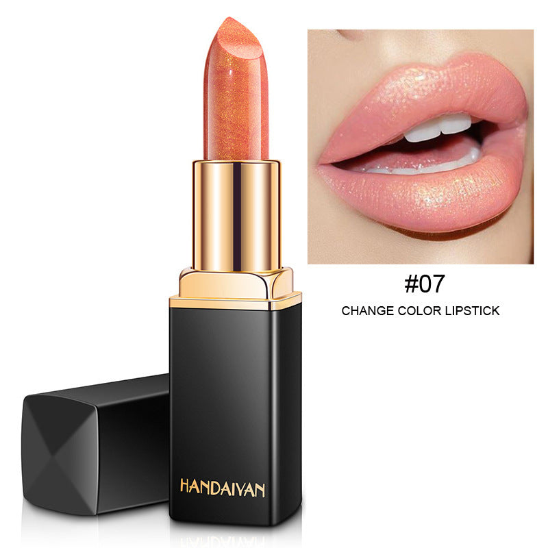 Shiny Metallic Lipstick Pearlescent Color Temperature Change Lipstick Gilt Lipstick - Health and Wellness Innovations