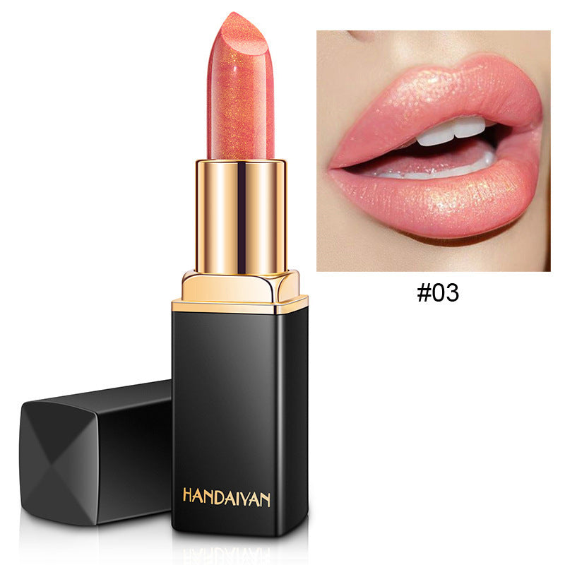 Shiny Metallic Lipstick Pearlescent Color Temperature Change Lipstick Gilt Lipstick - Health and Wellness Innovations