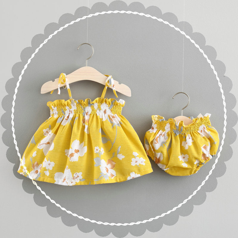 Baby New Summer Korean Princess Dress Baby Skirt Girl Dress Suit - Health and Wellness Innovations