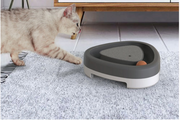 Pet Cat Self-hey Toy Smart Funny Cat Triangle Turntable Electric Toy Cat Scratcher - Health and Wellness Innovations