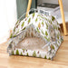 Cat Tent Cat Cat House Enclosed Pet Bed - Health and Wellness Innovations