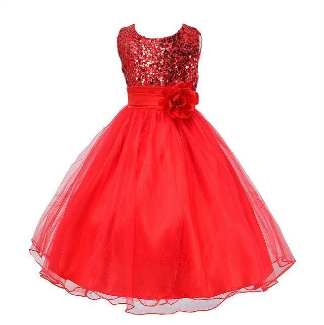 Baby Sequin Dress Flower Girl Wedding Princess Dress - Health and Wellness Innovations