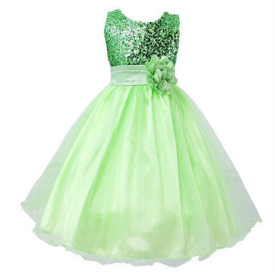 Baby Sequin Dress Flower Girl Wedding Princess Dress - Health and Wellness Innovations