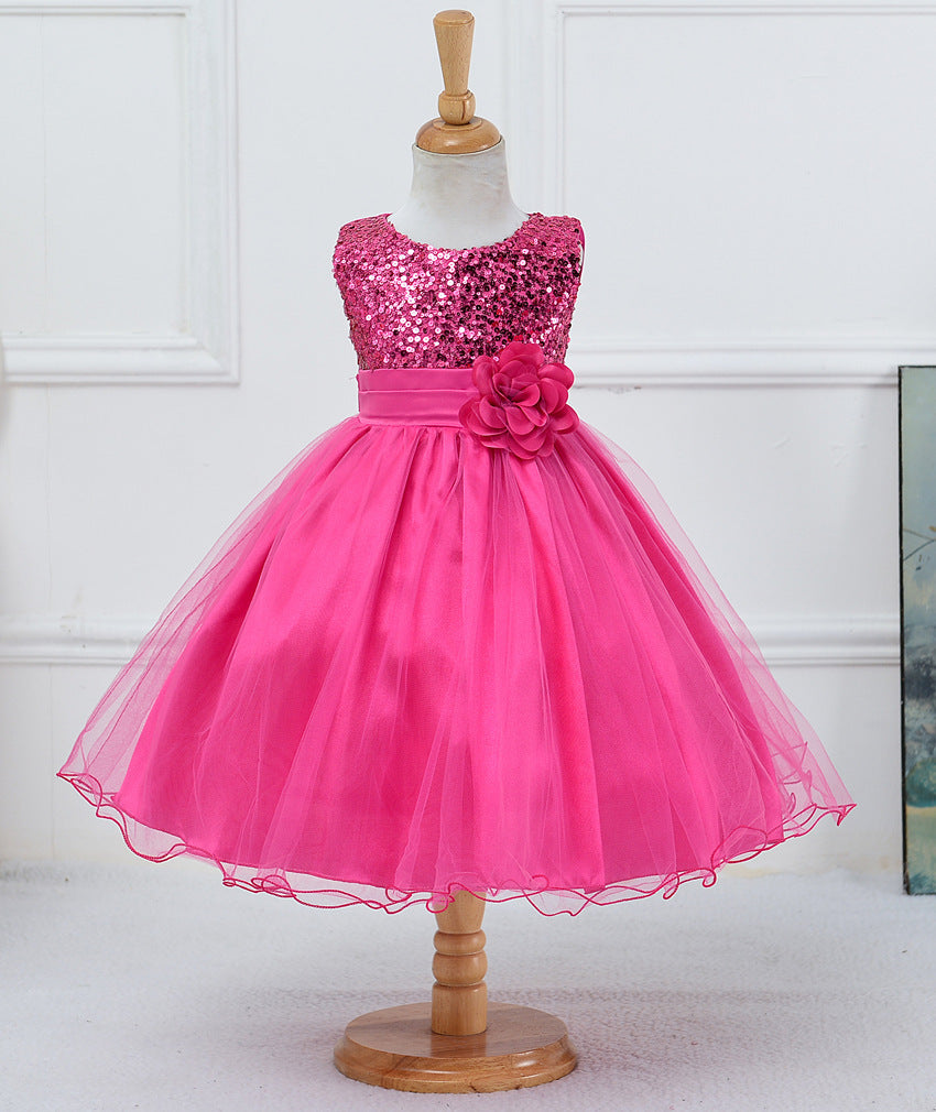 Baby Sequin Dress Flower Girl Wedding Princess Dress - Health and Wellness Innovations
