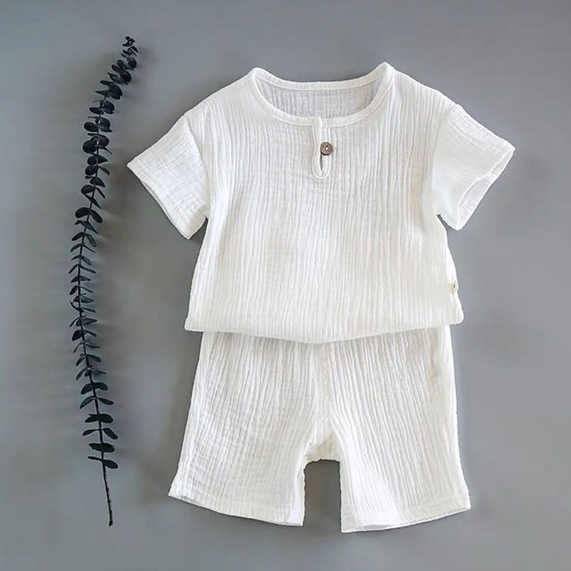 Boy And Girl Baby Short-sleeved Summer Suit - Health and Wellness Innovations