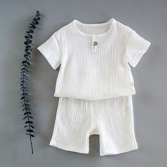 Boy And Girl Baby Short-sleeved Summer Suit - Health and Wellness Innovations