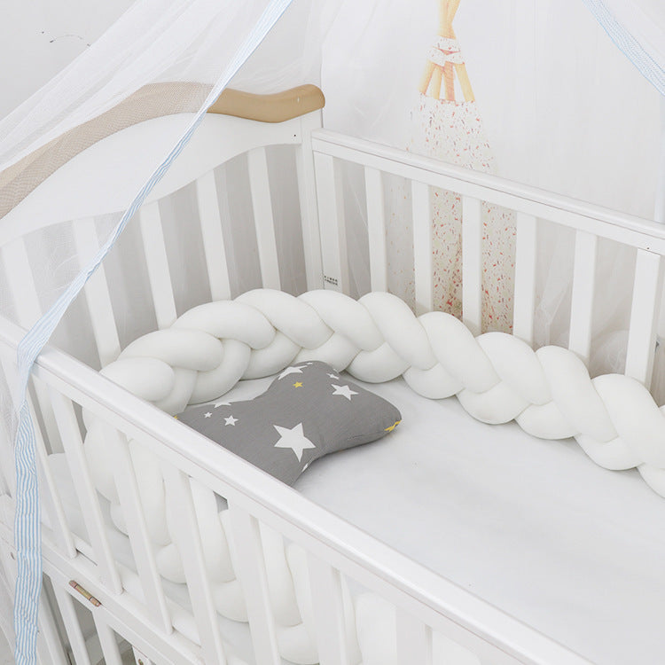 Baby Bumper Bed Braid Knot Pillow Cushion Bumper for Infant cuna Bebe lit Crib Protector Cot Bumper Room Decor - Health and Wellness Innovations