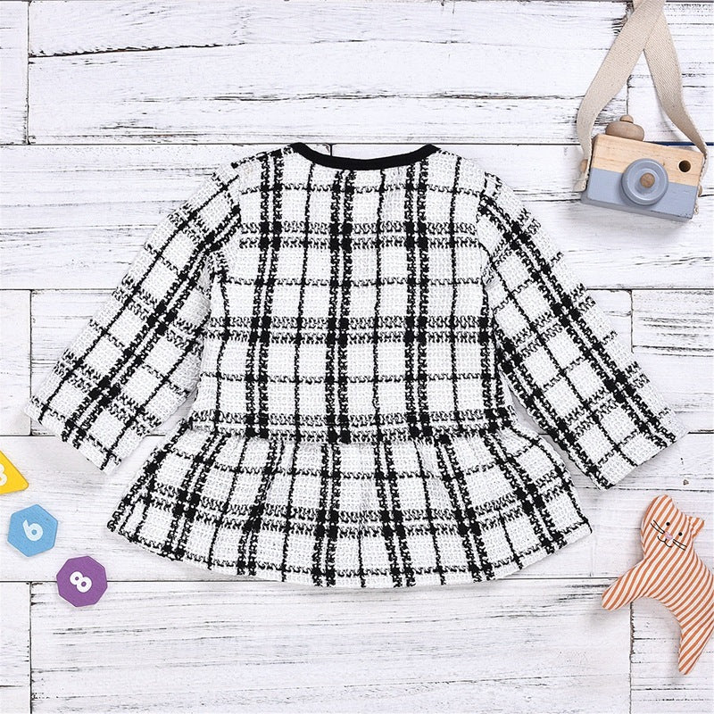 Long-sleeved Dresses Two-piece Children's Baby Small Incense Wind Suit - Health and Wellness Innovations