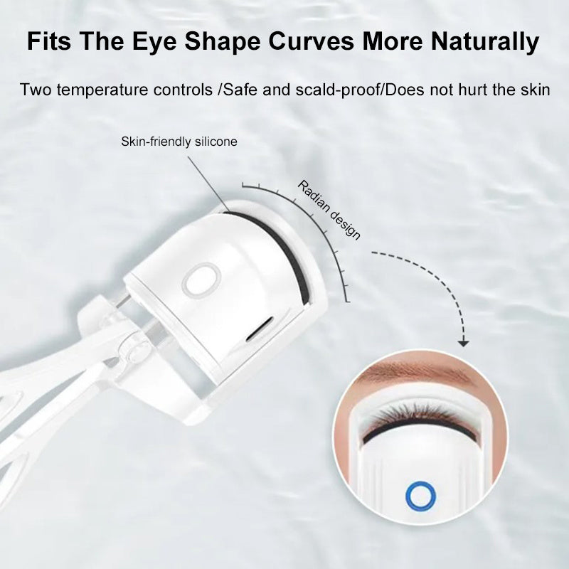 Eyelash Curler Portable Electric Heated Comb Eye Lash Long Lasting Eyelashes Curls Thermal Eyelash Curler Makeup Tools Heated Eyelash Curlers,Rechargeable Electric Eyelash Curler,Handheld Eyelash Heat - Health and Wellness Innovations