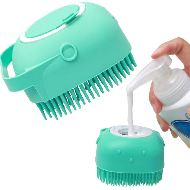Pet Dog Shampoo Massager Brush Cat Massage Comb Grooming Scrubber Shower Brush For Bathing Short Hair Soft Silicone Brushes - Health and Wellness Innovations