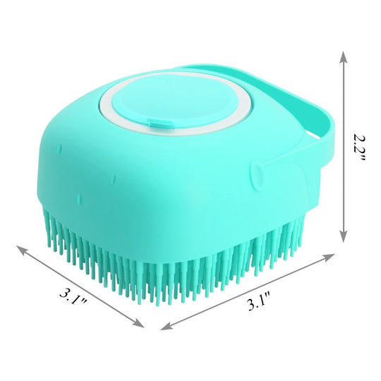 Pet Dog Shampoo Massager Brush Cat Massage Comb Grooming Scrubber Shower Brush For Bathing Short Hair Soft Silicone Brushes - Health and Wellness Innovations