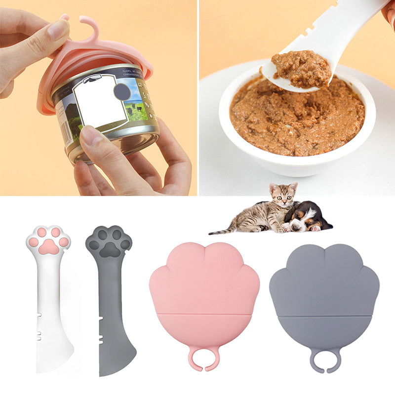 Multifunction Pet Canned Spoon Jar Opener Puppy Feeding Mixing Wet Dry Scoop Cat Dog Accessories Feeder Shovel Pets Tableware Multifunction Pet Canned Spoon Jar Opener Puppy - Health and Wellness Innovations