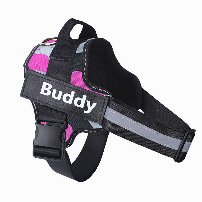 Personalized Dog Harness NO PULL Reflective Breathable Adjustable Pet Harness Vest For Small Large Dog Custom Patch Pet Supplies - Health and Wellness Innovations