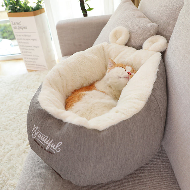 Pet Dog Bed Warming Soft Sleeping Bag Cushion Puppy Kennel - Health and Wellness Innovations