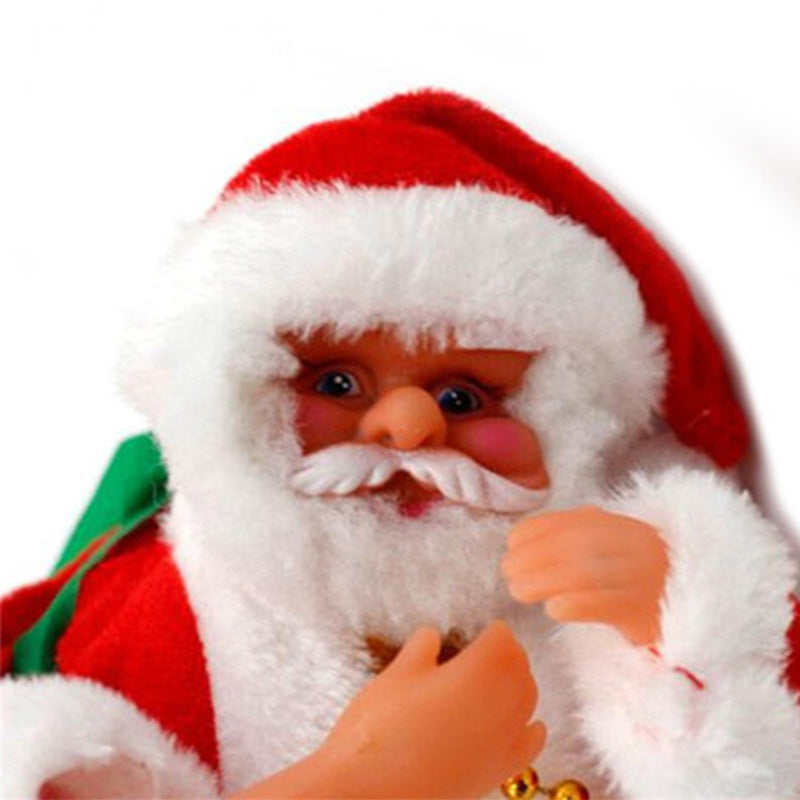 Climbing Ladder Electric Santa Claus Climbing Red Ladder Doll Toy - Health and Wellness Innovations