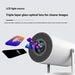 Portable Projector Small Straight Projector For Home Use 180 Degrees Projection Angle Automatic Focus Home Video Projector - Health and Wellness Innovations