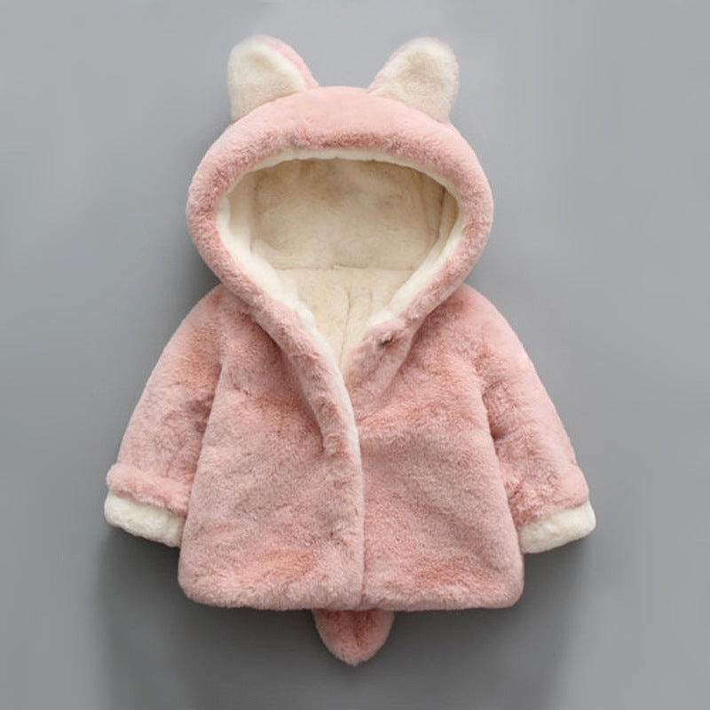 Winter popular girl's plush plush coat baby - Health and Wellness Innovations