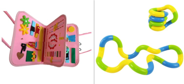 New Busy Book Children's Busy Board Dressing And Buttoning Learning Baby Early Education Preschool Sensory Learning Toy - Health and Wellness Innovations
