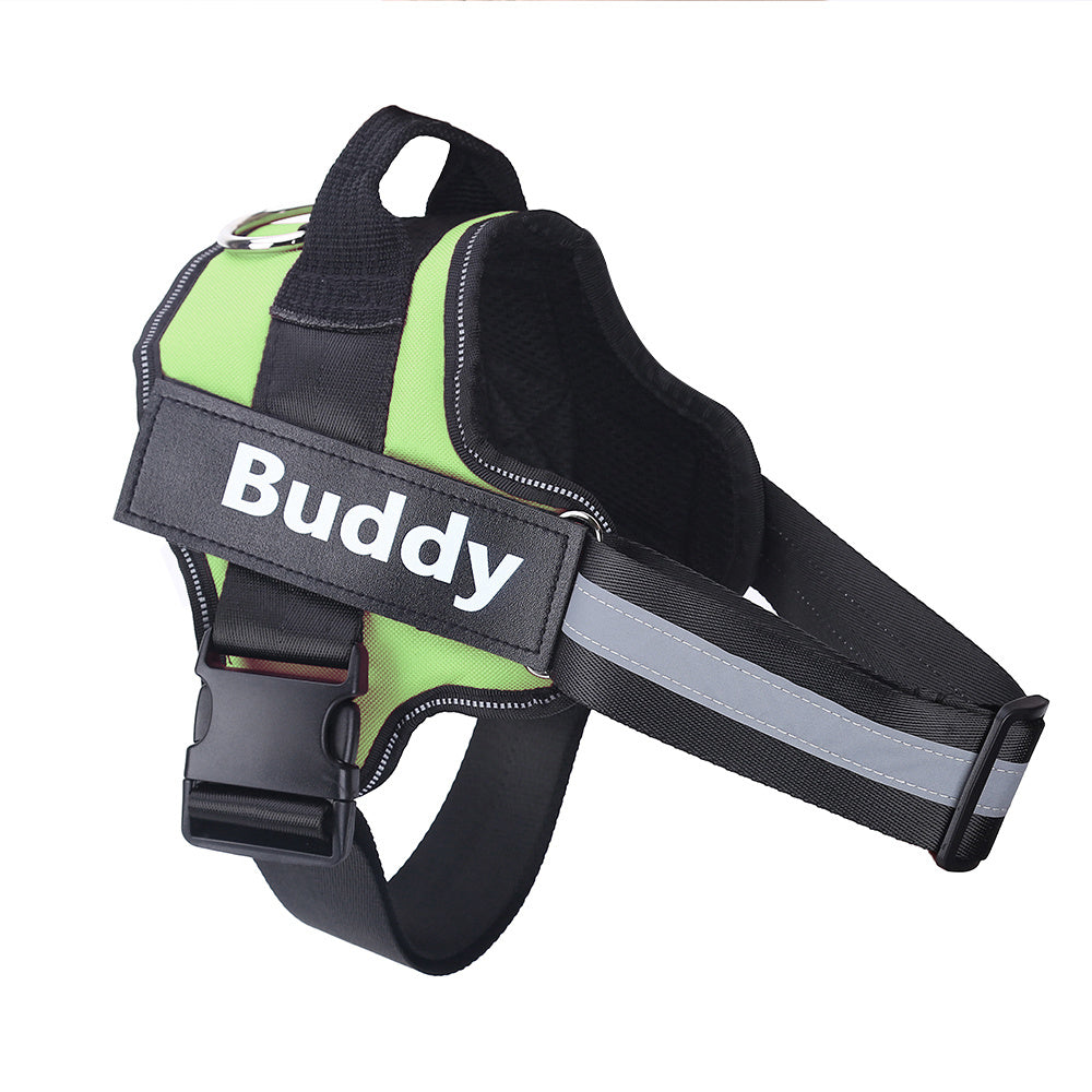 Personalized Dog Harness NO PULL Reflective Breathable Adjustable Pet Harness Vest For Small Large Dog Custom Patch Pet Supplies - Health and Wellness Innovations