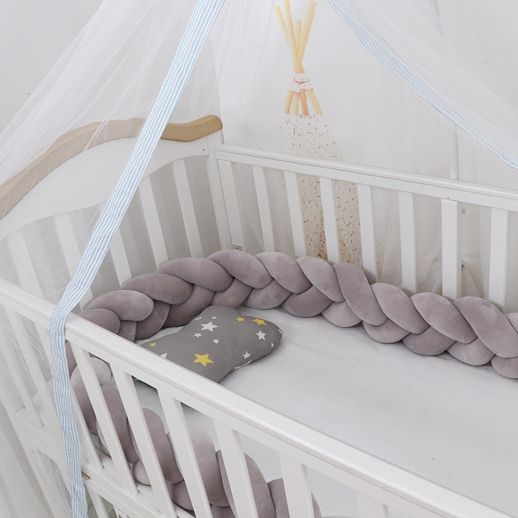 Baby Bumper Bed Braid Knot Pillow Cushion Bumper for Infant cuna Bebe lit Crib Protector Cot Bumper Room Decor - Health and Wellness Innovations