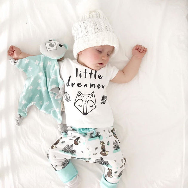 Newborn Baby Clothes Set T-shirt Tops Pants Little Boys and Girls Outfits - Health and Wellness Innovations