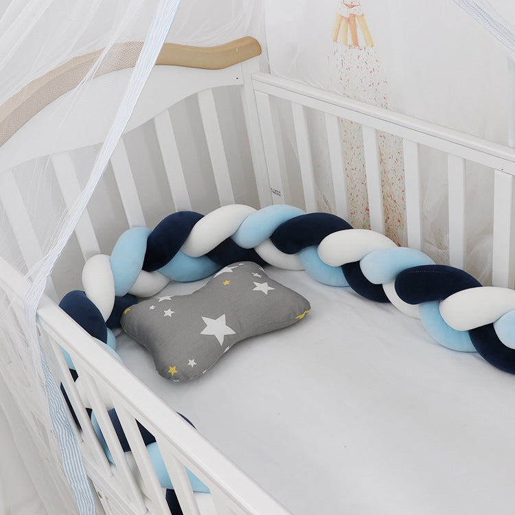 Baby Bumper Bed Braid Knot Pillow Cushion Bumper for Infant cuna Bebe lit Crib Protector Cot Bumper Room Decor - Health and Wellness Innovations
