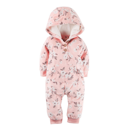 Long-sleeved fleece baby clothes romper - Health and Wellness Innovations