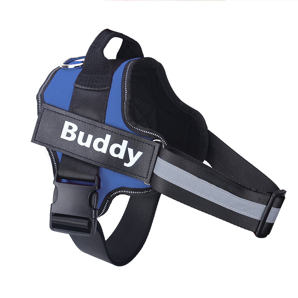 Personalized Dog Harness NO PULL Reflective Breathable Adjustable Pet Harness Vest For Small Large Dog Custom Patch Pet Supplies - Health and Wellness Innovations