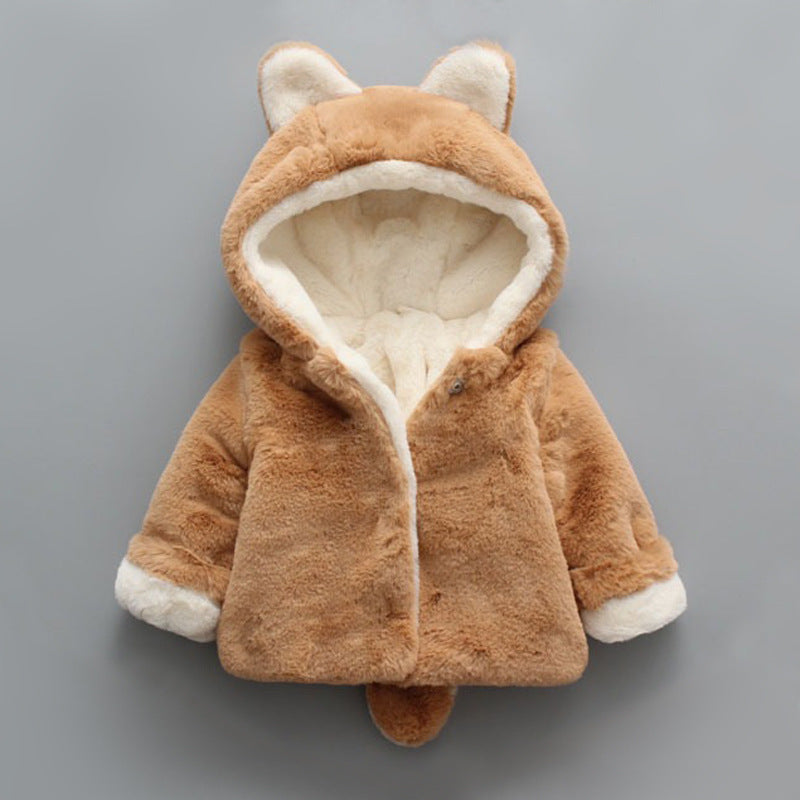 Winter popular girl's plush plush coat baby - Health and Wellness Innovations