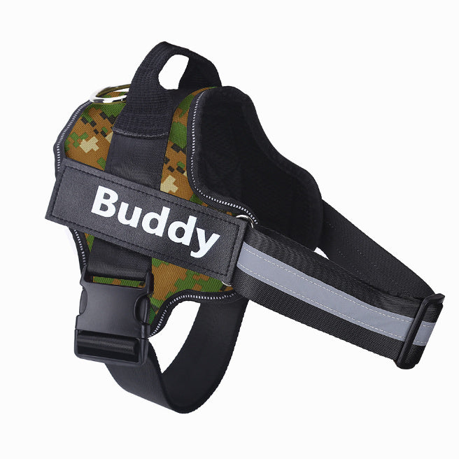 Personalized Dog Harness NO PULL Reflective Breathable Adjustable Pet Harness Vest For Small Large Dog Custom Patch Pet Supplies - Health and Wellness Innovations