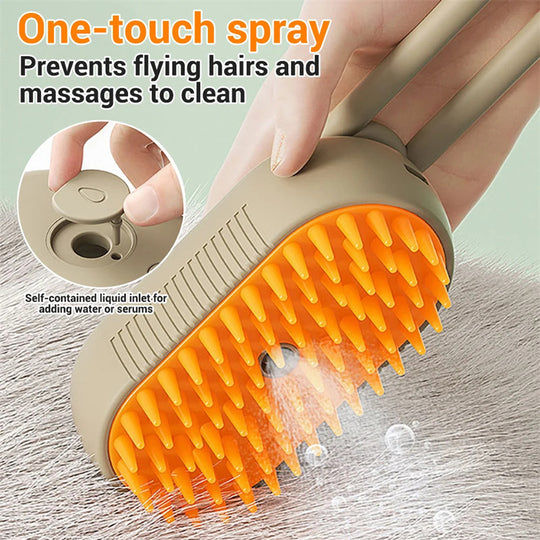 Cat Steam Brush Steamy Dog Brush 3 In 1 Electric Spray Cat Hair Brushes For Massage Pet Grooming Comb Hair Removal Combs Pet Products - Health and Wellness Innovations