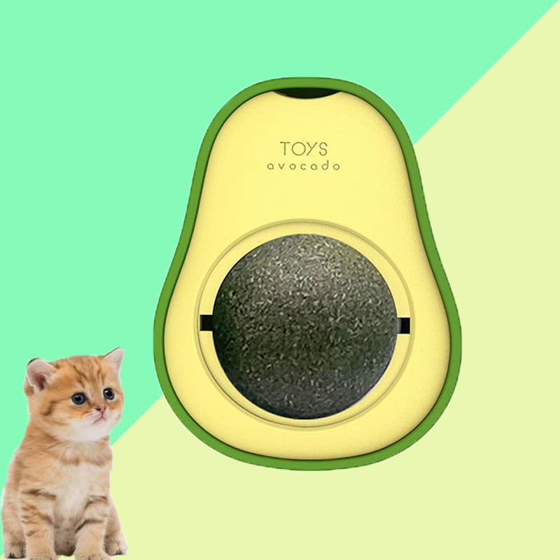 Avocado Cat Mint Multifunctional Catnip Toy 360 Rotating Self-healing Artifact Pet Supplies - Health and Wellness Innovations
