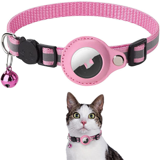 Reflective Collar Waterproof Holder Case For Airtag Air Tag Airtags Protective Cover Cat Dog Kitten Puppy Nylon Collar - Health and Wellness Innovations