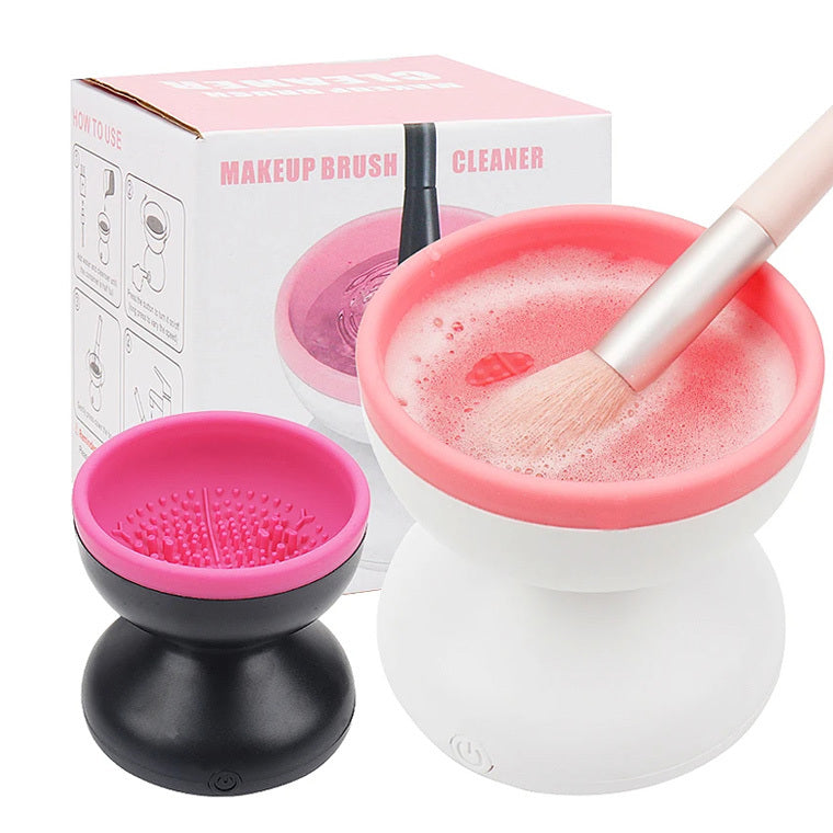 Electric Makeup Brush Cleaner Machine Portable Automatic USB Cosmetic Brush Cleaner Tools For All Size Beauty Makeup Brushes Set - Health and Wellness Innovations